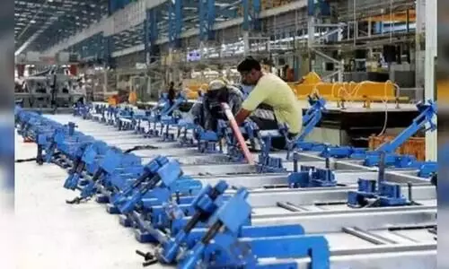 വ്യ​വ​സാ​യി​ക വ​ള​ർ​ച്ച നാ​ല് മാ​സ​ത്തെ ഉ​യ​ര​ത്തി​ൽ