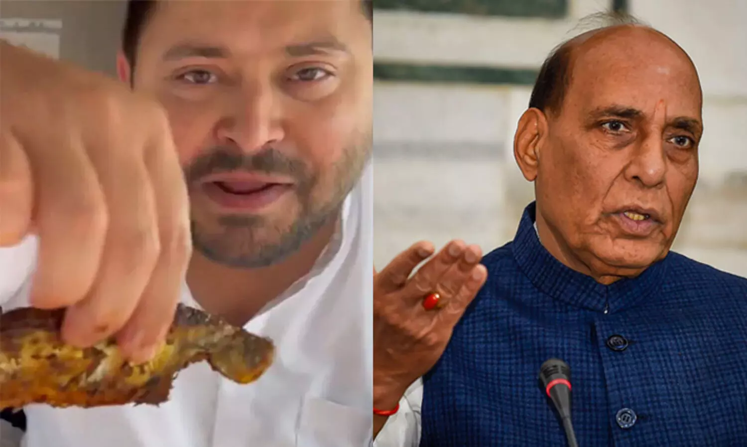 ‘ആനയെയോ കുതിര​യെയോ എന്തിനെയെങ്കിലും തിന്നോ, എന്തിനാണീ ഷോ’; ​മോദിക്ക് പിന്നാലെ ഭക്ഷണ വിവാദം ഏറ്റെടുത്ത് രാജ്നാഥ് സിങ്