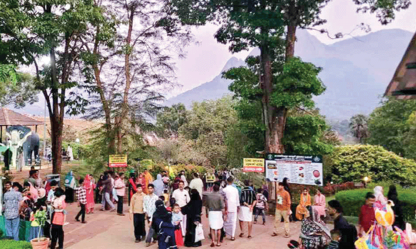 അ​വ​ധി​ക്കാ​ലം: കാ​ഞ്ഞി​ര​പ്പു​ഴ​യി​ൽ സ​ന്ദ​ർ​ശ​ക പ്ര​വാ​ഹം