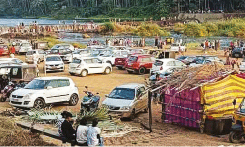 Visitors flock to spend the evening at Elad Check Dam