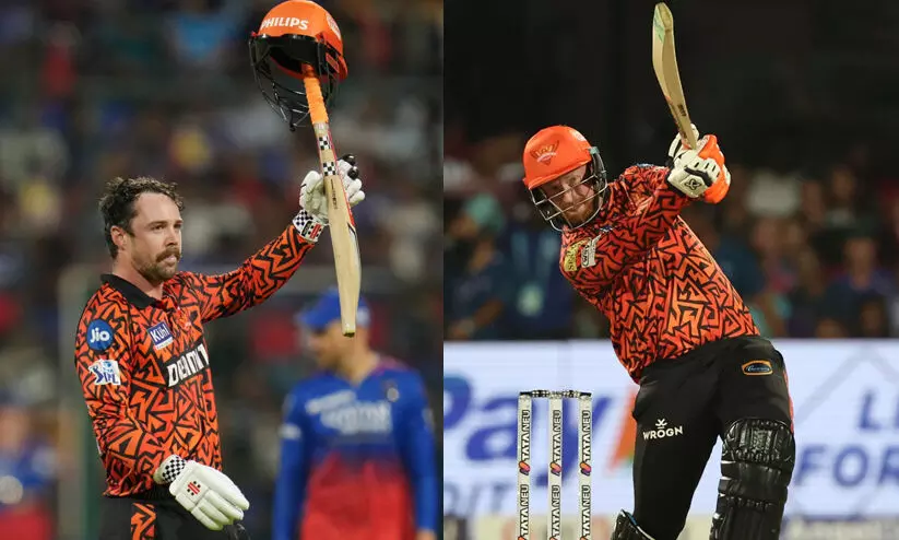 ഹെഡിന്റെ ഇടിവെട്ട് സെഞ്ച്വറി, ക്ലാസന്റെ മാസ്;   ബംഗളൂരുവിനെതിരെ ഹൈദരാബാദിന് റെക്കോഡ് സ്കോർ