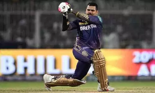 സുനിൽ നരെയ്ന് തകർപ്പൻ സെഞ്ച്വറി; രാജസ്ഥാന് 224 റൺസ് വിജയലക്ഷ്യം