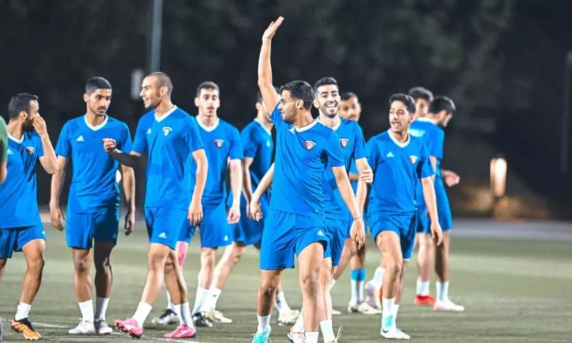 kuwait team on practice