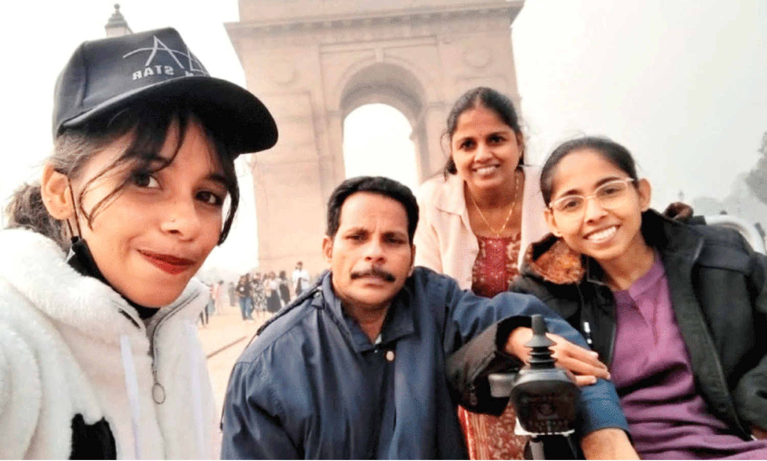 civil service rank winner sharika with family