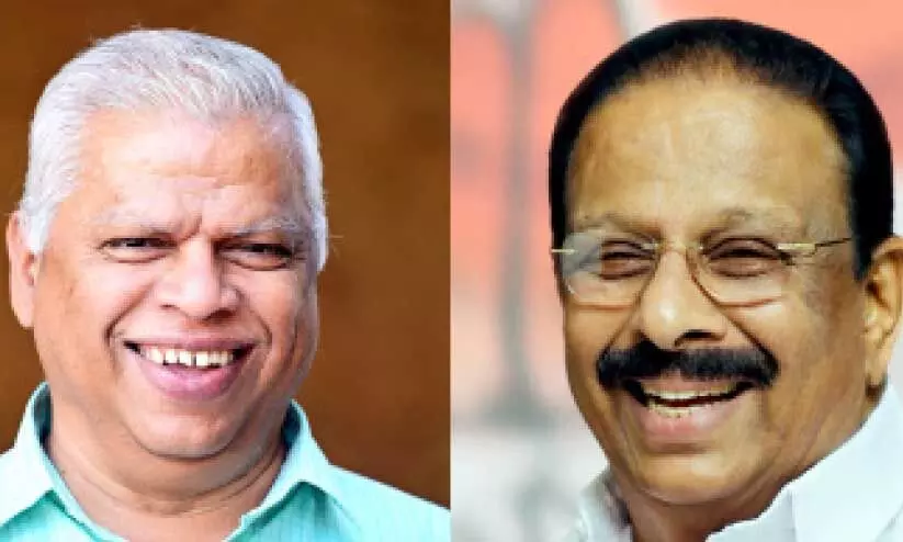 എം.​വി. ജ​യ​രാ​ജ​ൻ    കെ. സു​ധാ​ക​ര​ൻ