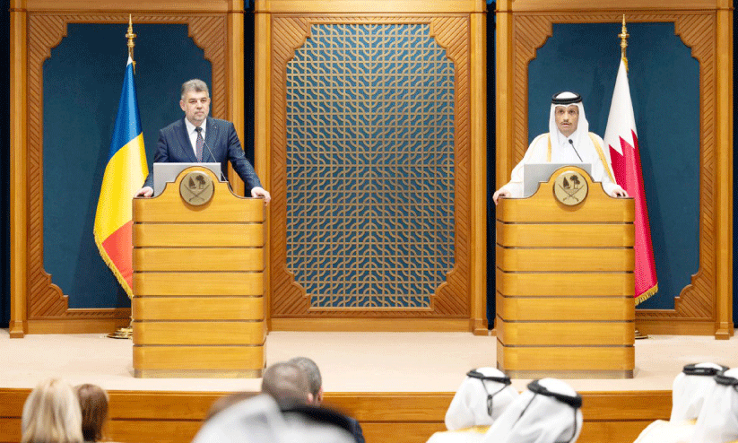 from press meet of Qatar prime minister and Rumania prime minister from press meet of Qatar prime minister and Rumania prime minister