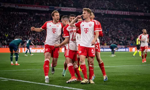 അരീനയിൽ ആഴ്സണലിന്റെ കണ്ണീർ; ബയേൺ ചാമ്പ്യൻസ് ലീഗ് സെമിയിൽ അരീനയിൽ ആഴ്സണലിന്റെ കണ്ണീർ; ബയേൺ ചാമ്പ്യൻസ് ലീഗ് സെമിയിൽ