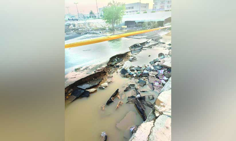 കോ​രി​ച്ചൊ​രി​ഞ്ഞ്​ പെ​രു​മ​ഴ;​ബു​റൈ​മി​യി​ൽ ല​ഭി​ച്ച​ത്​ 302 മി.​മീ​റ്റ​ർ