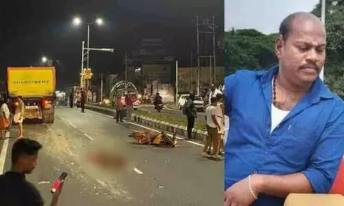 ബൈക്കിന് പിന്നിൽ ടിപ്പറിടിച്ച് ബൈക്ക് യാത്രികന് ദാരുണാന്ത്യം