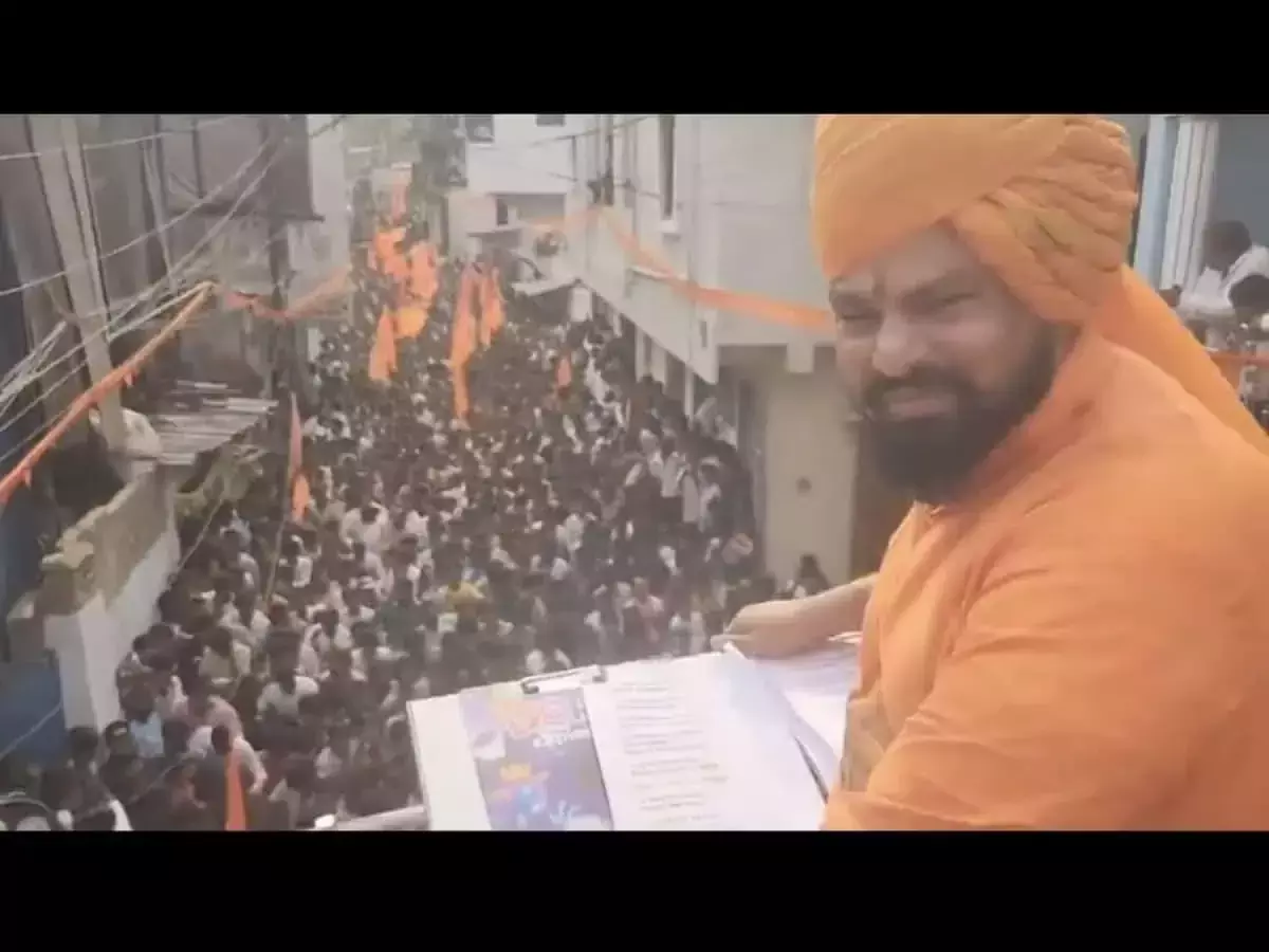 രാമനവമിക്ക് അനുമതിയില്ലാതെ റാലി നടത്തിയ ബി.ജെ.പി എം.എൽ.എക്കെതിരെ കേസ്