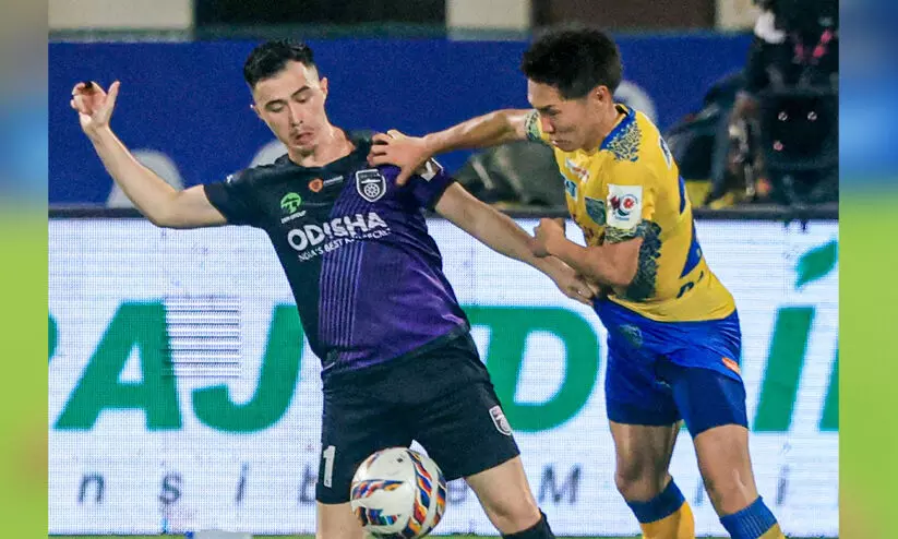 കലിംഗ യുദ്ധം തോറ്റ് ബ്ലാസ്റ്റേഴ്സ്, സെമി കാണാതെ പുറത്ത്; പ്ലേഓഫിൽ ഒഡിഷയോട് തോറ്റത് അധികസമയത്ത് (2-1)