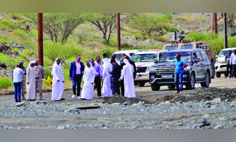 മ​ഴ​ക്കെ​ടു​തി: പ​ര്യ​ട​നം ന​ട​ത്തി റാ​ക് ദു​ര​ന്ത​നി​വാ​ര​ണ വ​കു​പ്പ്