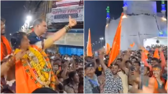 മുസ്ലിം പള്ളിക്ക് നേരെ അമ്പെയ്യുന്ന ആംഗ്യം; ബി.ജെ.പി സ്ഥാനാർഥി വിവാദത്തിൽ