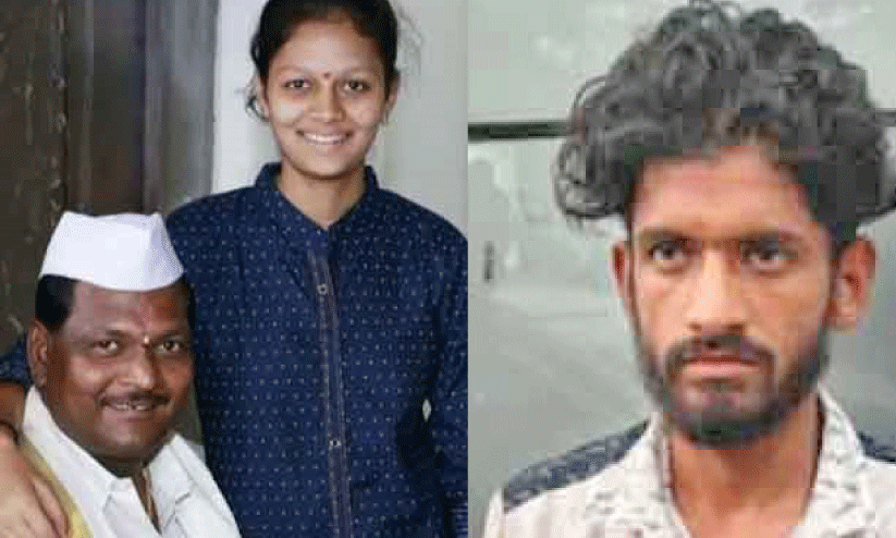 നേഹ പിതാവ് നിരഞ്ജൻ ഹിരേമതിനൊപ്പം, പ്രതി ഫയാസ്