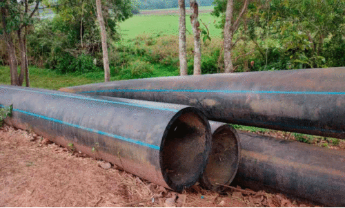 Expensive pipes are cut through