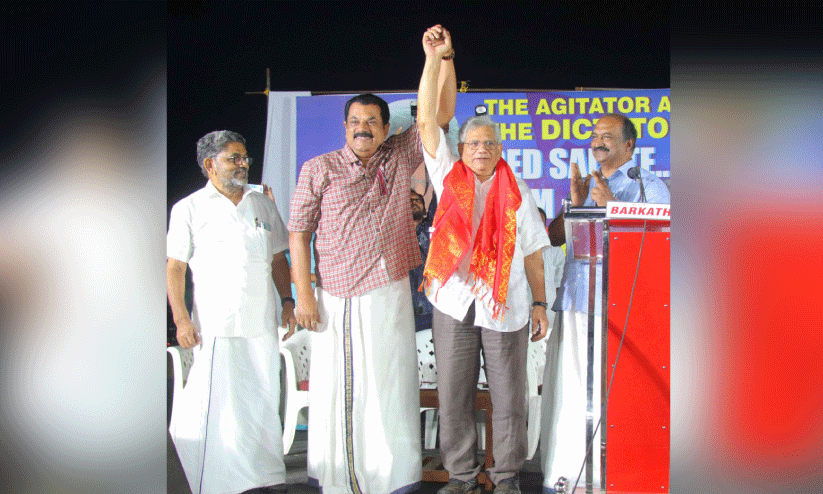 മുഖ്യമന്ത്രിയെ അറസ്റ്റ് ചെയ്യാത്തതെന്താണെന്ന ചോദ്യം പരിഹാസ്യം -യെച്ചൂരി മുഖ്യമന്ത്രിയെ അറസ്റ്റ് ചെയ്യാത്തതെന്താണെന്ന ചോദ്യം പരിഹാസ്യം -യെച്ചൂരി