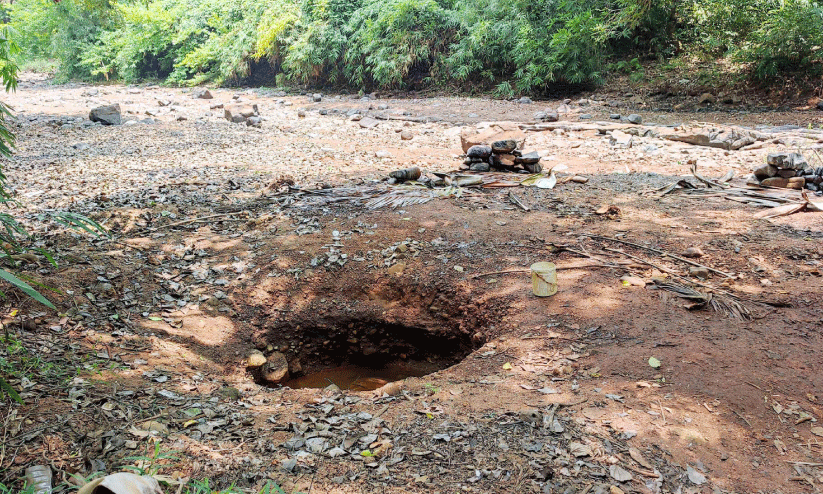 pit dug for fetching water