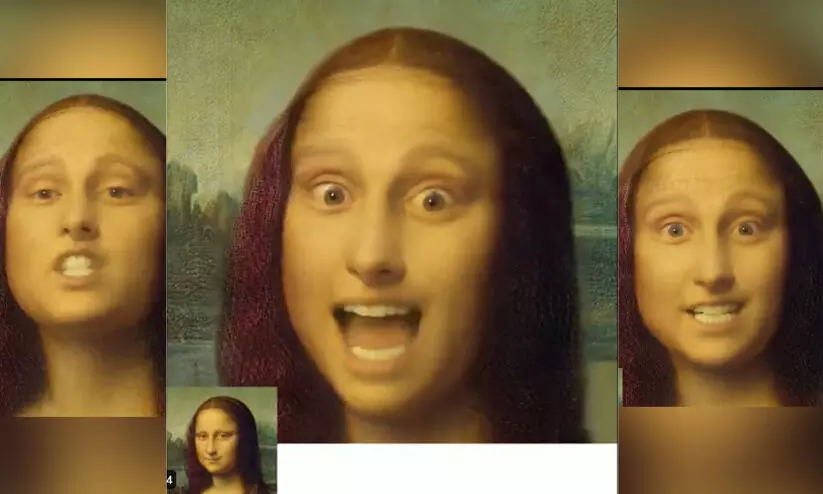 ‘മൊണാലിസ’യെയും വിടാതെ എ.ഐ; റാപ്പ് പാടുന്ന വിഡിയോ വൈറൽ, പിന്നിൽ മൈക്രോസോഫ്റ്റിന്റെ വാസ-1