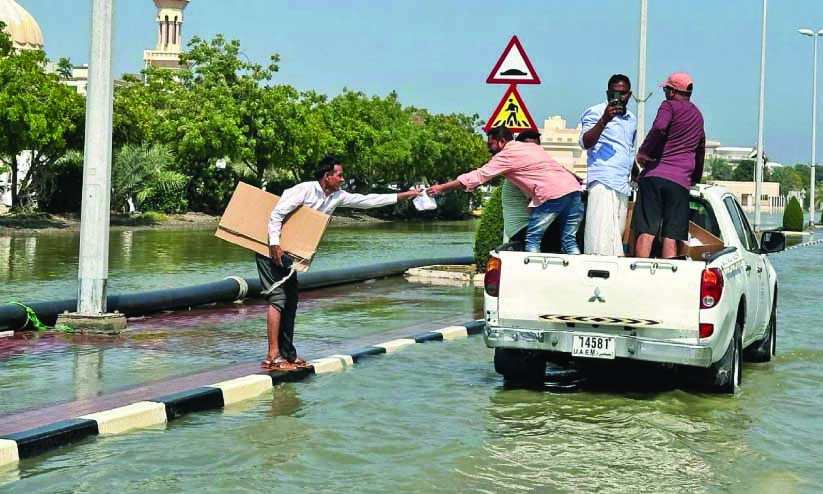 ദു​രി​താ​ശ്വാ​സ പ്ര​വ​ർ​ത്ത​ന​ങ്ങ​ളി​ൽ കൈ​ര​ളി ഫു​ജൈ​റ​യും