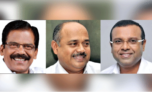 തോമസ് ചാഴികാടൻ ഫ്രാൻസിസ് ജോർജ് തുഷാർ വെള്ളാപ്പള്ളി തോമസ് ചാഴികാടൻ ഫ്രാൻസിസ് ജോർജ് തുഷാർ വെള്ളാപ്പള്ളി