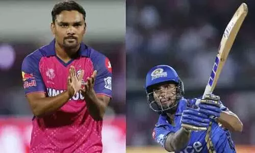 തിലകിന് അർധ സെഞ്ച്വറി, സന്ദീപ് ശർമക്ക് അഞ്ചുവിക്കറ്റ്; മുംബൈക്കെതിരെ രാജസ്ഥാന് 180 റൺസ് വിജയലക്ഷ്യം