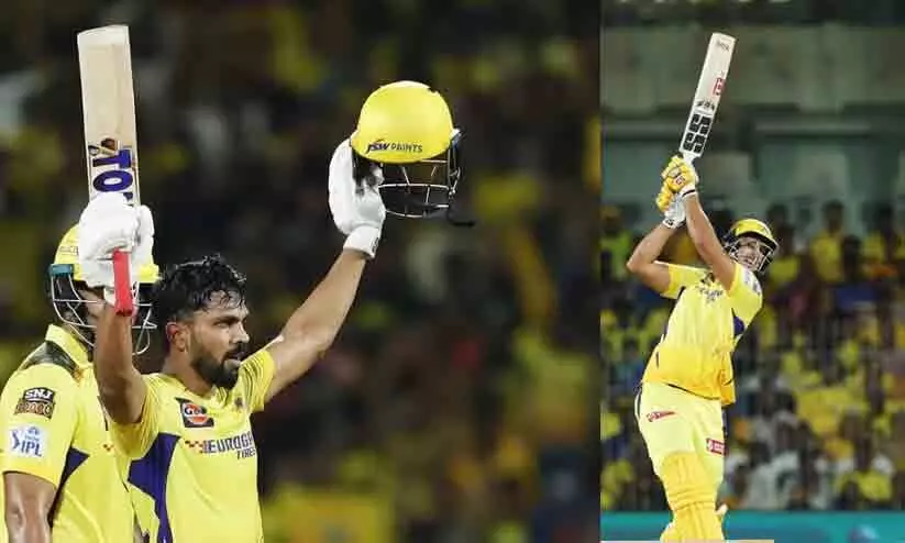 ഗെയ്ക് വാദിന് സെഞ്ച്വറി, ദുബെക്ക് അർധ സെഞ്ച്വറി; ചെന്നൈക്കെതിരെ ലഖ്നോവിന് 211 റൺസ് വിജയലക്ഷ്യം