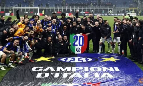 ഇന്‍റർ മിലാന് സീരി എ കിരീടം; ഡർബിയിൽ എ.സി മിലാനെ വീഴ്ത്തി; ചാമ്പ്യന്മാരാകുന്നത് 20ാം തവണ