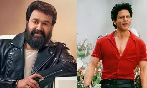 ഷാറൂഖ്  ഖാന്റെ സൂപ്പർ ഹിറ്റ് ഗാനത്തിന് ചുവടുവെച്ച്  മോഹൻലാൽ- വിഡിയോ