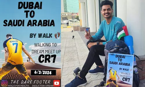 ക്രിസ്റ്റ്യാനോയെ കാണാൻ സിവിൻ നടന്നുതീർത്തത് 1200 കിലോമീറ്റർ; സ്വപ്ന കൂടിക്കാഴ്ചക്ക് മലയാളി യുവാവ് സൗദിയിൽ