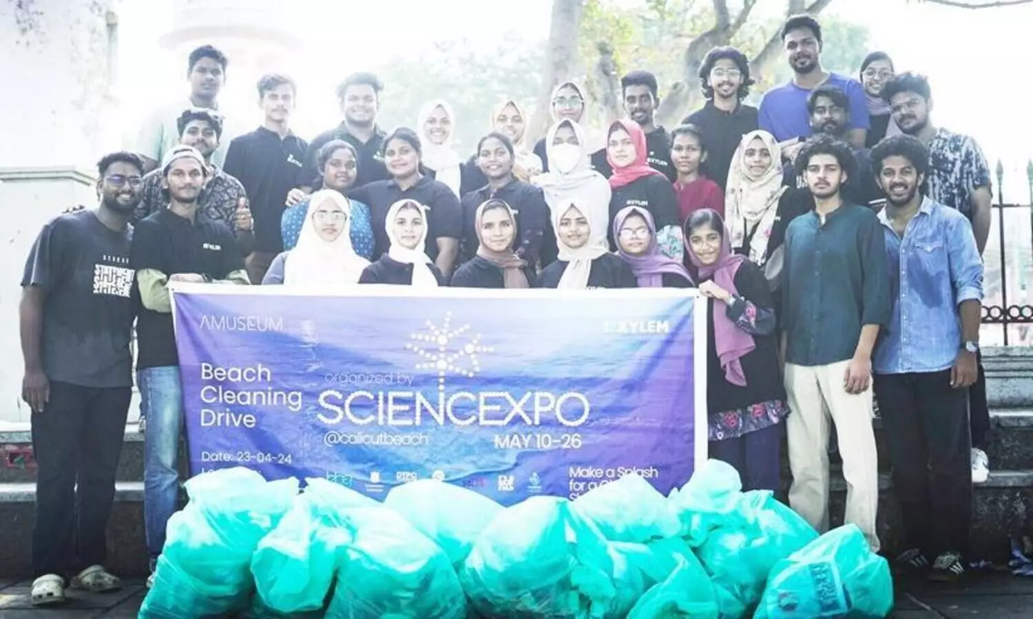 Science Expo with Kozhikode Beach Cleanup