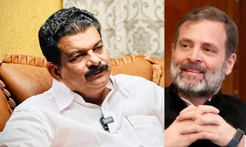 PV Anvar, Rahul Gandhi