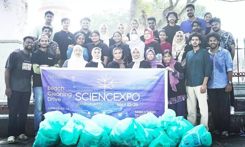 Science Expo with Kozhikode Beach Cleanup