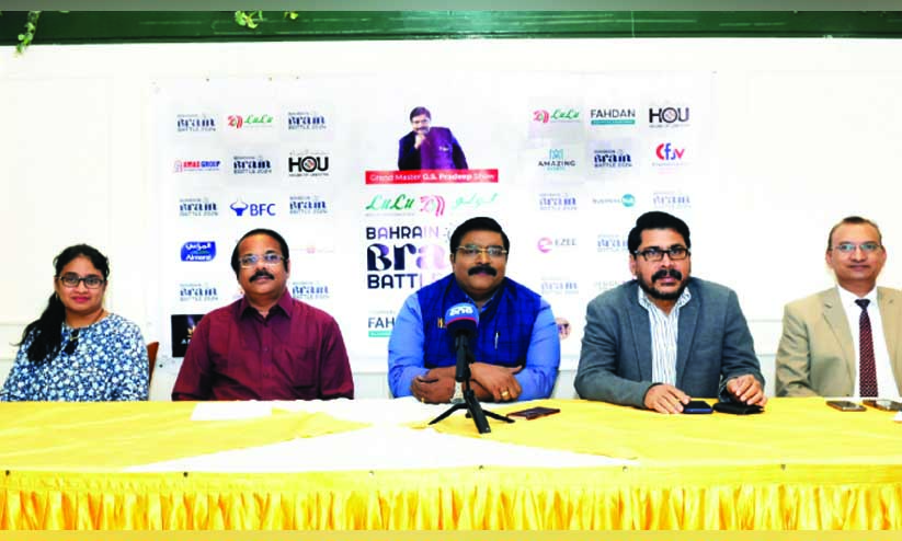 ഇ​ന്റ​ർ സ്കൂ​ൾ ക്വി​സ് കോ​മ്പി​റ്റി​ഷ​ൻ 26ന്; ​ജി.​എ​സ്. പ്ര​ദീ​പ് ക്വി​സ് മാ​സ്റ്റ​ർ