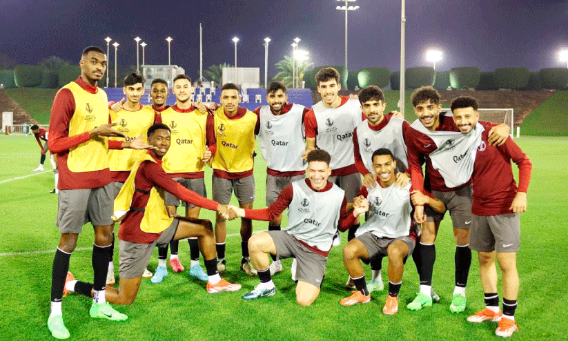 Qatar team in under 23 asian cup