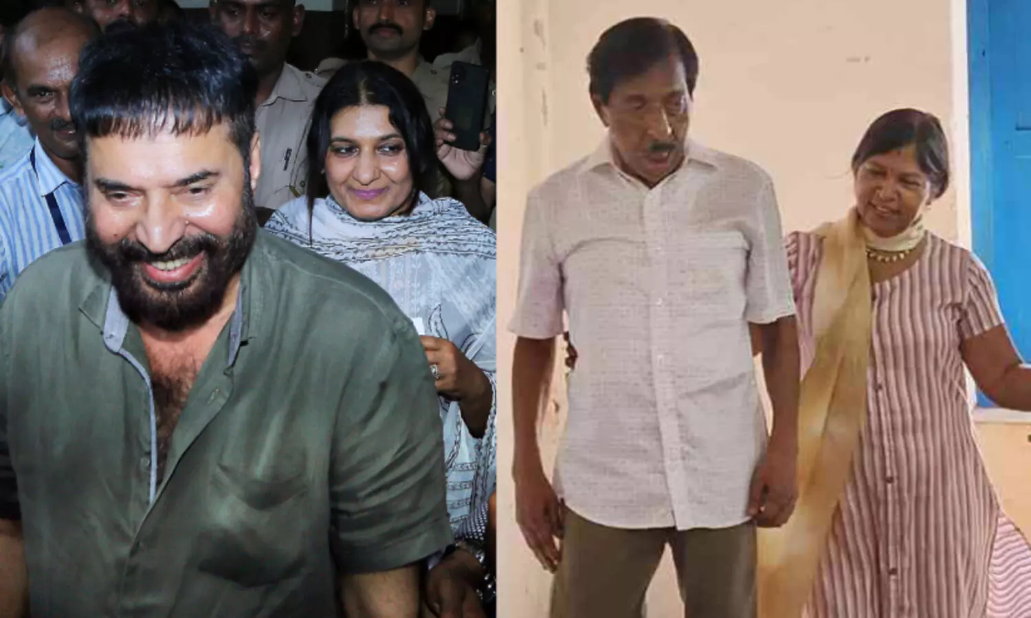 രാഷ്ട്രീയ നേതാക്കളും സിനിമ താരങ്ങളും വോട്ടിനെത്തിയത് കുടുംബാംഗങ്ങൾക്കൊപ്പം