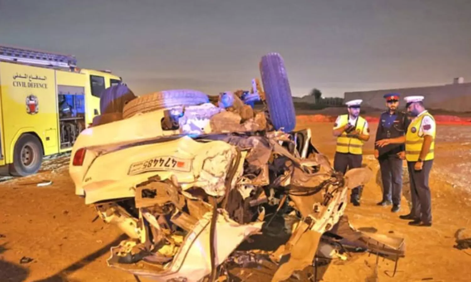 ബഹ്റൈനിൽ സിത്രക്ക് സമീപം വാഹനാപകടം; മൂന്നു പേർ മരിച്ചു