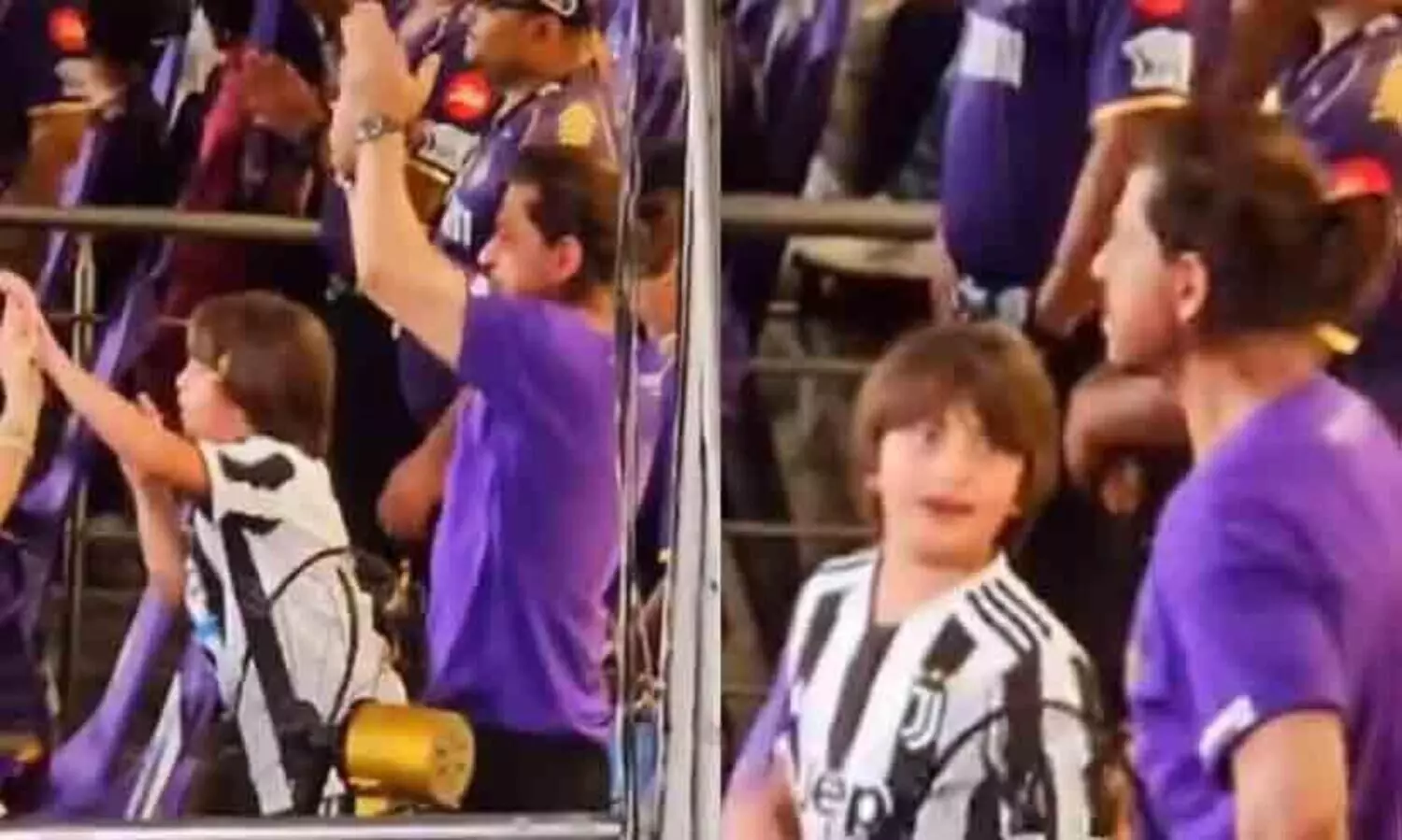 Shah Rukh Khans Son AbRam Jumps In Excitement, Blows Whistle During KKR vs PBKS Match In Kolkata; Video Goes Viral