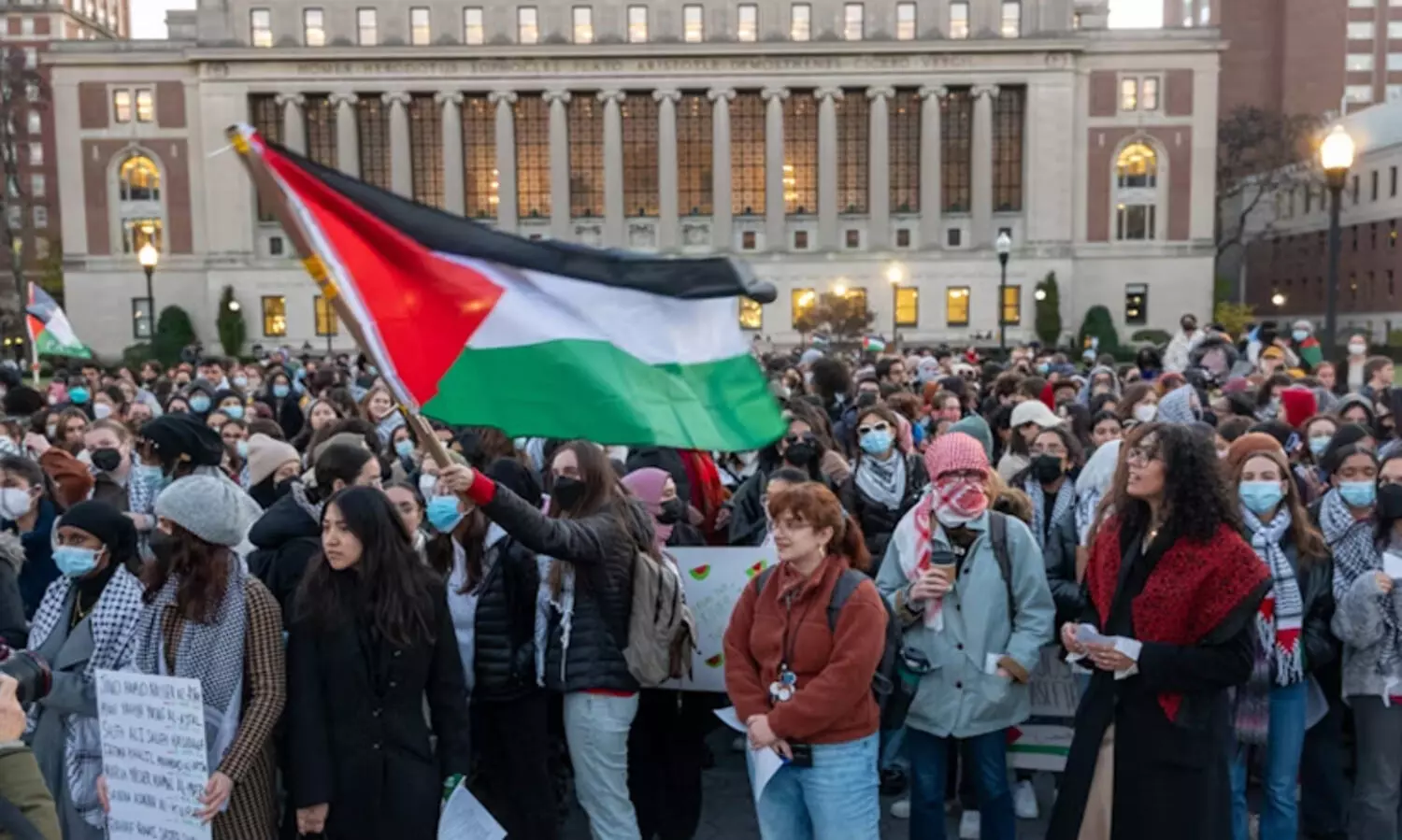 ഫലസ്തീൻ അനുകൂല പ്രക്ഷോഭം: കൊളംബിയ വിദ്യാർഥികൾക്ക് ഐക്യദാർഢ്യമറിയിച്ച് ജെ.എൻ.യു വിദ്യാർഥി യൂനിയൻ