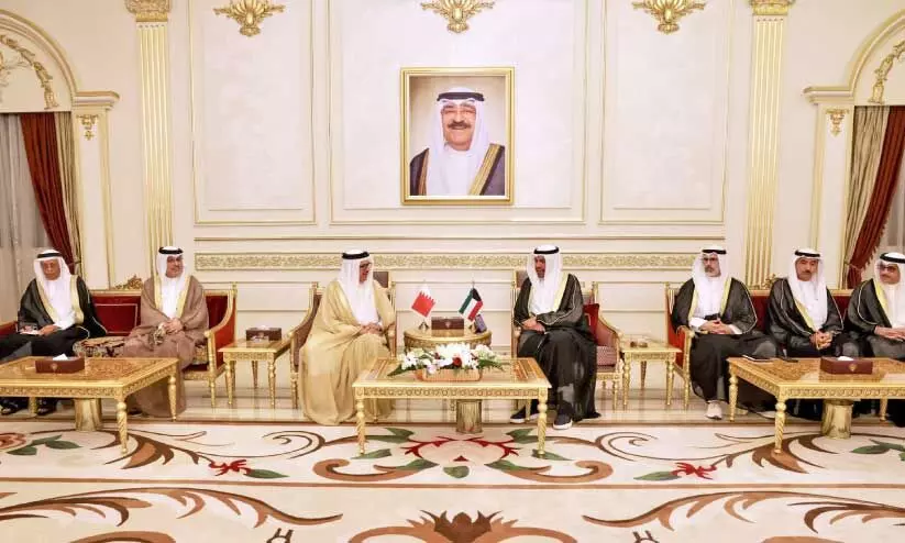 Kuwait-Bahrain foreign ministers meeting Kuwait-Bahrain foreign ministers meeting