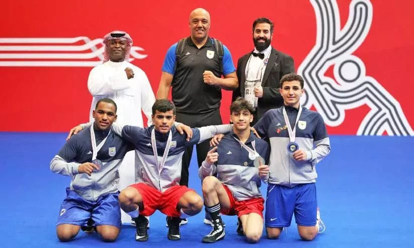 kuwait teams with medal