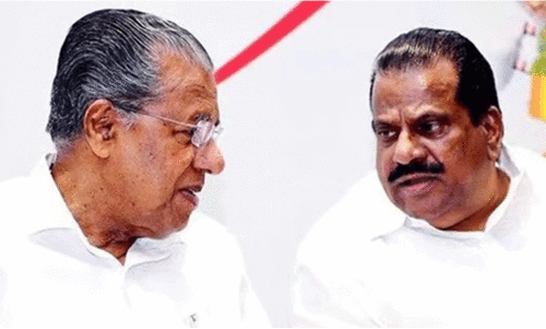 chief minister pinarayi vijayan and ep jayarajan