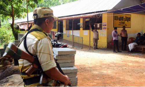 polling at paloor lp school polling booth