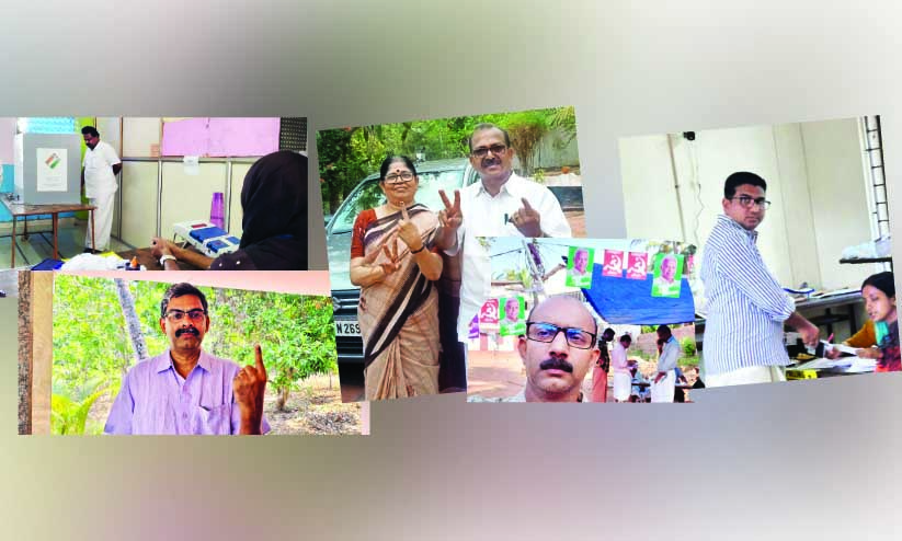 കൈ​യി​ൽ മ​ഷി പു​ര​ട്ടി പ്ര​വാ​സികളും....