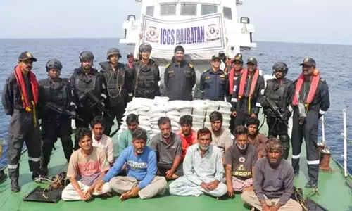 ഗു​ജ​റാ​ത്ത് തീ​ര​ത്തു​നി​ന്ന് 600 കോ​ടിയുടെ ലഹരിമരുന്ന് പിടികൂടി