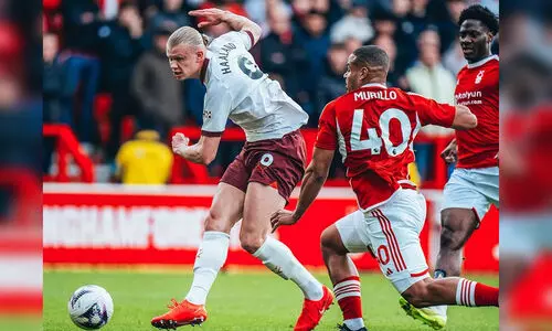 ഗോളടിച്ച് ഹാലണ്ടിന്റെ തിരിച്ചുവരവ്; നോട്ടിങ്ഹാം ഫോറസ്റ്റിനെയും വീഴ്ത്തി മാഞ്ചസ്റ്റർ സിറ്റി