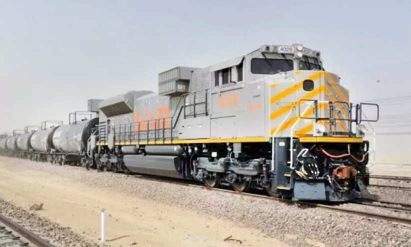 Saudi freight train