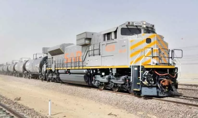 Saudi freight train Saudi freight train