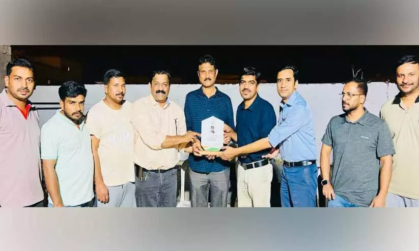 Handed over the gift