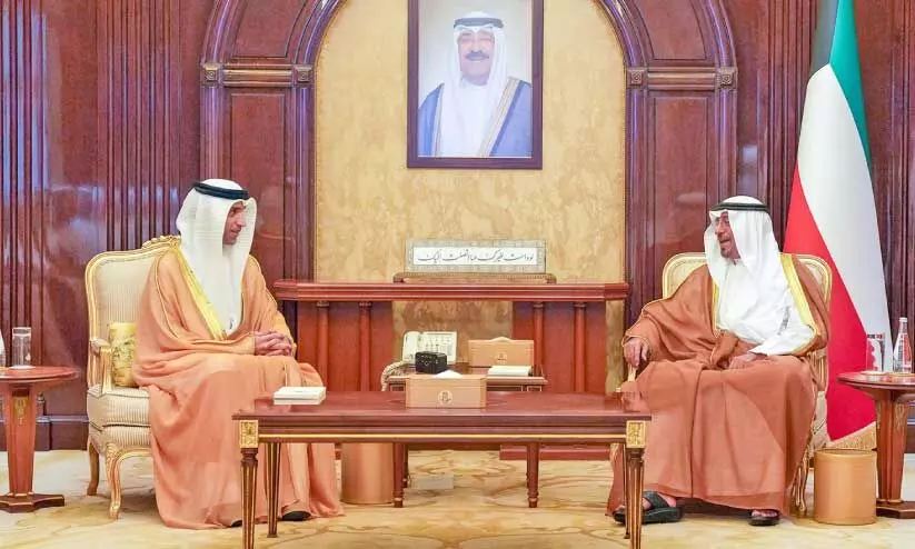 Kuwait prime minister in discussion with U.A.E foreign trade minister