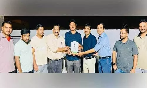 Handed over the gift